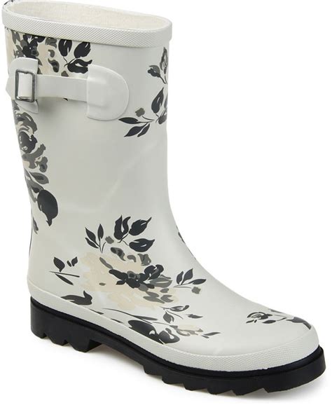 journee collection|journee collection white boots.